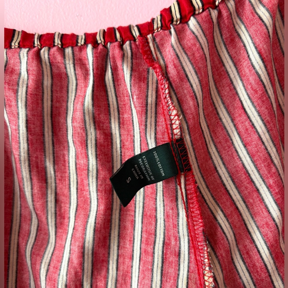 Lauren Ralph Lauren Red Striped Pajama Set - Picture 7 of 13